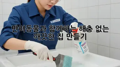 반려동물과 함께하는 해충 없는 깨끗한 집 만들기