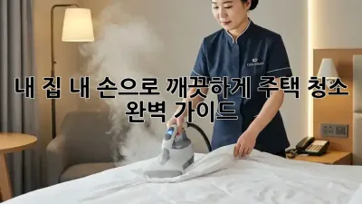 ✨내 집, 내 손으로 깨끗하게! 주택 청소 완벽 가이드✨