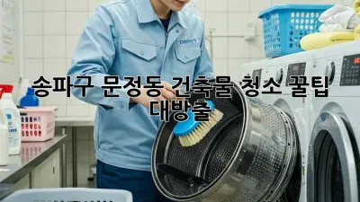 송파구 문정동 건축물 청소, ✨꿀팁 대방출!