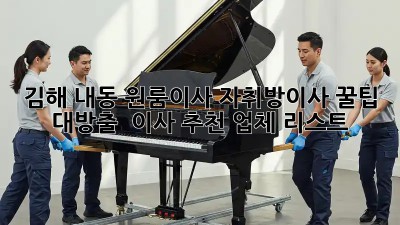김해 내동 #원룸이사 #자취방이사 꿀팁 대방출✨ + 이사 추천 업체 리스트!