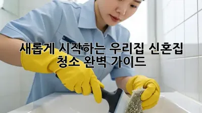 새롭게 시작하는 우리집, 신혼집 청소 완벽 가이드! ✨