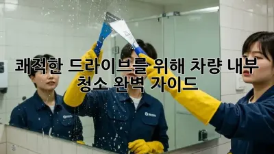 ✨ 쾌적한 드라이브를 위해! 차량 내부 청소 완벽 가이드 🚗💨