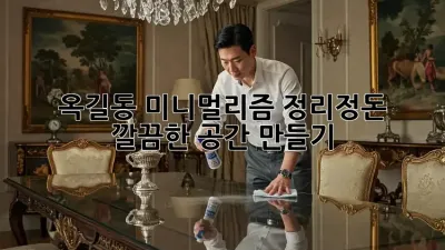 옥길동 미니멀리즘 정리정돈: 깔끔한 공간 만들기