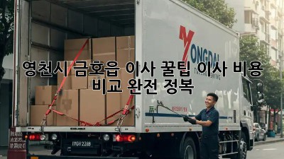 영천시 금호읍 이사 꿀팁🍯: 이사 비용 비교 완전 정복!