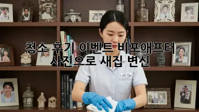 청소 후기 이벤트: 비포애프터 사진으로 새집 변신! ✨