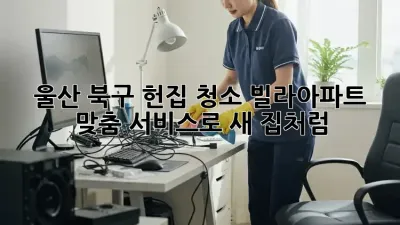 울산 북구 헌집 청소✨ 빌라/아파트 맞춤 서비스로 새 집처럼!