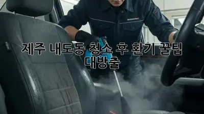 제주 내도동🏡 청소 후 환기, 꿀팁 대방출!✨
