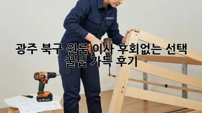 광주 북구 원룸 이사, 후회없는 선택! 꿀팁 가득 후기