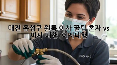 대전 유성구 원룸 이사 꿀팁🍯 혼자 vs 이사 대행? 🤔 #이사대행