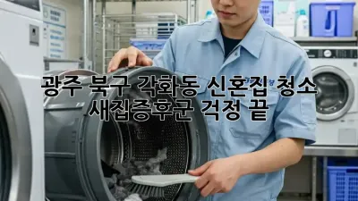 광주 북구 각화동 신혼집 청소, 새집증후군 걱정 끝!