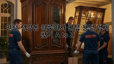 안산 선감동 원룸이사 꿀팁🍯 용달 업체 찾기 A to Z