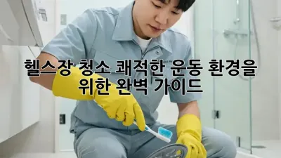 헬스장 청소: 쾌적한 운동 환경을 위한 완벽 가이드