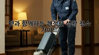 펫과 함께하는 쾌적한 생활 청소 가이드