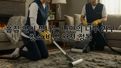 흠집 없이 빛나는 나만의 나무 가구, 청소 비법 완전 정복!