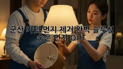 군산 카펫 먼지 제거🧹 완벽 솔루션! 숨은 먼지 OUT!