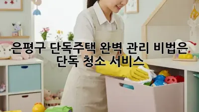 은평구 단독주택, 완벽 관리 비법은 단독 청소 서비스!