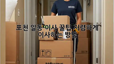 포천 일동 이사 꿀팁🍯: 저렴하게 이사하는 방법!
