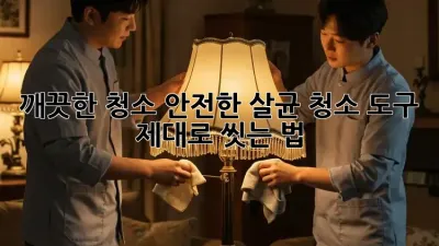 깨끗한 청소, 안전한 살균! 청소 도구 제대로 씻는 법