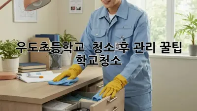 우도초등학교 🏫 청소 후 관리 꿀팁! ✨ #학교청소