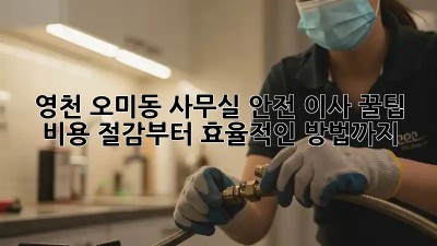 영천 오미동 사무실 안전 이사 꿀팁🍯 비용 절감부터 효율적인 방법까지!