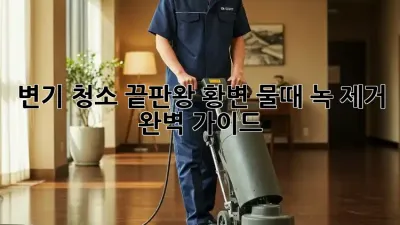 변기 청소 끝판왕: 황변, 물때, 녹 제거 완벽 가이드!