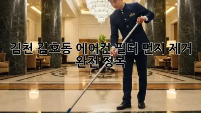 김천 감호동 에어컨 필터 먼지 제거🧹 완전 정복!