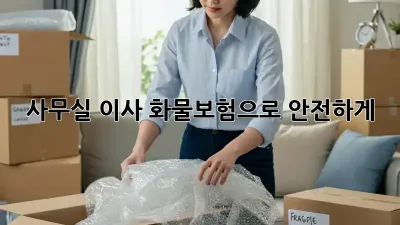 사무실 이사, 화물보험으로 안전하게!