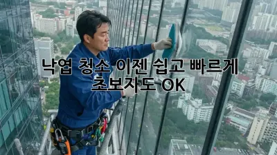 낙엽 청소, 이젠 쉽고 빠르게! 초보자도 OK!