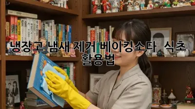 냉장고 냄새 제거, 베이킹소다 & 식초 활용법! ✨