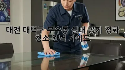 대전 대덕구 부수동 실내 공기 정화 청소 완벽 가이드
