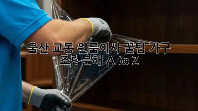 울산 교동 원룸이사 꿀팁🍯: 가구 조립/분해 A to Z