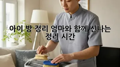 아이 방 정리, 엄마와 함께 신나는 정리 시간!