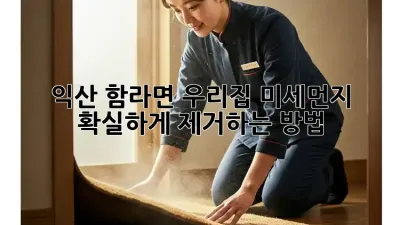 익산 함라면 우리집 미세먼지, 확실하게 제거하는 방법!