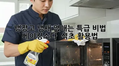 냉장고 냄새 없애는 특급 비법! 베이킹소다 & 식초 활용법