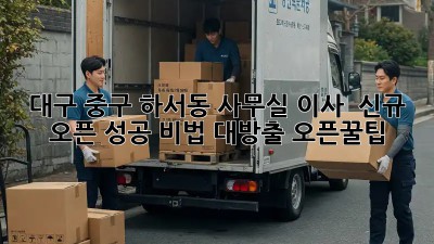 대구 중구 하서동 사무실 이사 🚀 신규 오픈 성공 비법 대방출! #오픈꿀팁