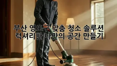 부산 영도구 맞춤 청소 솔루션: 럭셔리한 나만의 공간 만들기 ✨