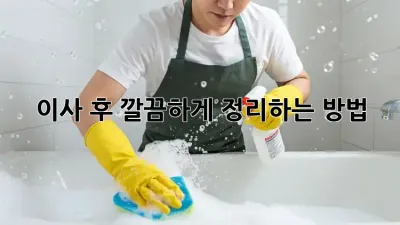이사 후, 깔끔하게 정리하는 방법!