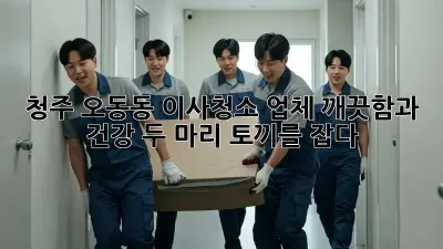청주 오동동 이사청소 업체: 깨끗함과 건강, 두 마리 토끼를 잡다!