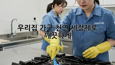 우리집 가구, 천연 세정제로 깨끗하게! ✨