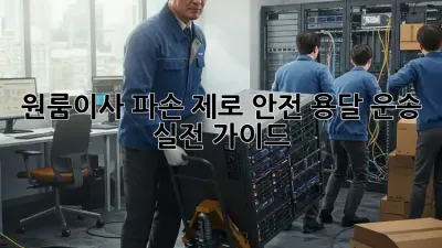 원룸이사 파손 제로! 안전 용달 운송 실전 가이드 🚚✨