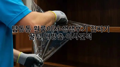 탑동동 원룸이사 생생후기🏠 짐싸기 꿀팁 대방출! #이사견적