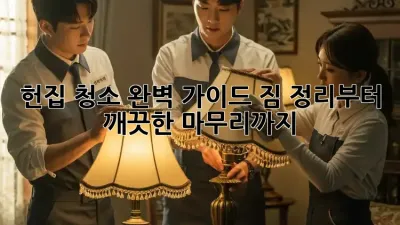 헌집 청소 완벽 가이드: 짐 정리부터 깨끗한 마무리까지!