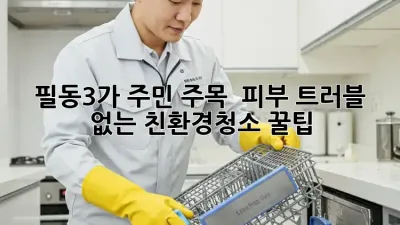 필동3가 주민 주목! ✨ 피부 트러블 없는 #친환경청소 꿀팁 🌿