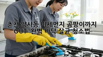 춘천 약사동 미세먼지, 곰팡이까지 OUT! ✨ 완벽 바닥 살균 청소법