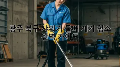 광주 북구 샤워기 물때 제거 청소 완벽 가이드