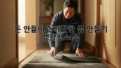 돈 안들이고 깨끗한 집 만들기: 생활청소 팁