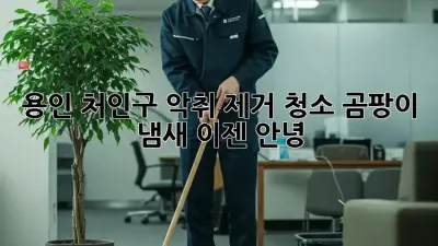 용인 처인구 악취 제거 청소: 곰팡이 냄새, 이젠 안녕!