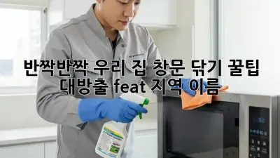 반짝반짝✨ 우리 집 창문, 닦기 꿀팁 대방출! (feat. [지역 이름])