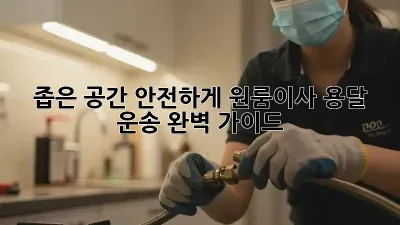 좁은 공간, 안전하게! 원룸이사 용달 운송 완벽 가이드 🚚