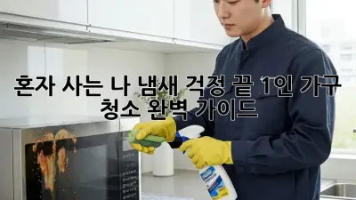 혼자 사는 나, 냄새 걱정 끝! 1인 가구 청소 완벽 가이드